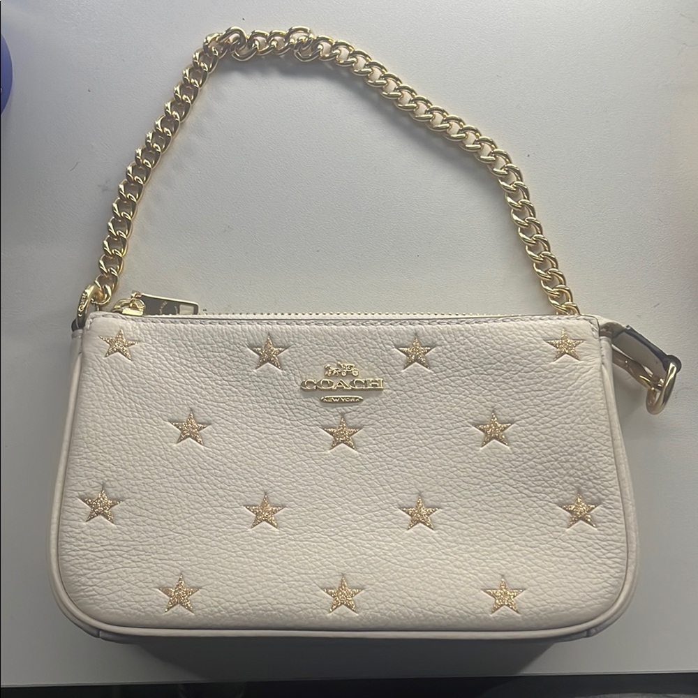 Coach White Star-Embellished Women's Bag